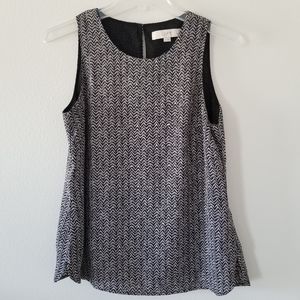 Loft Printed Sleeveless Top with Lining